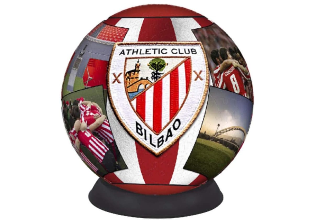 El escudo del Athletic de Bilbao en tres dimensiones