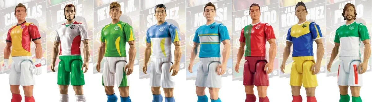 Munecos Futbolistas Mattel F.C. Elite Barbie y Ken Fisher Price